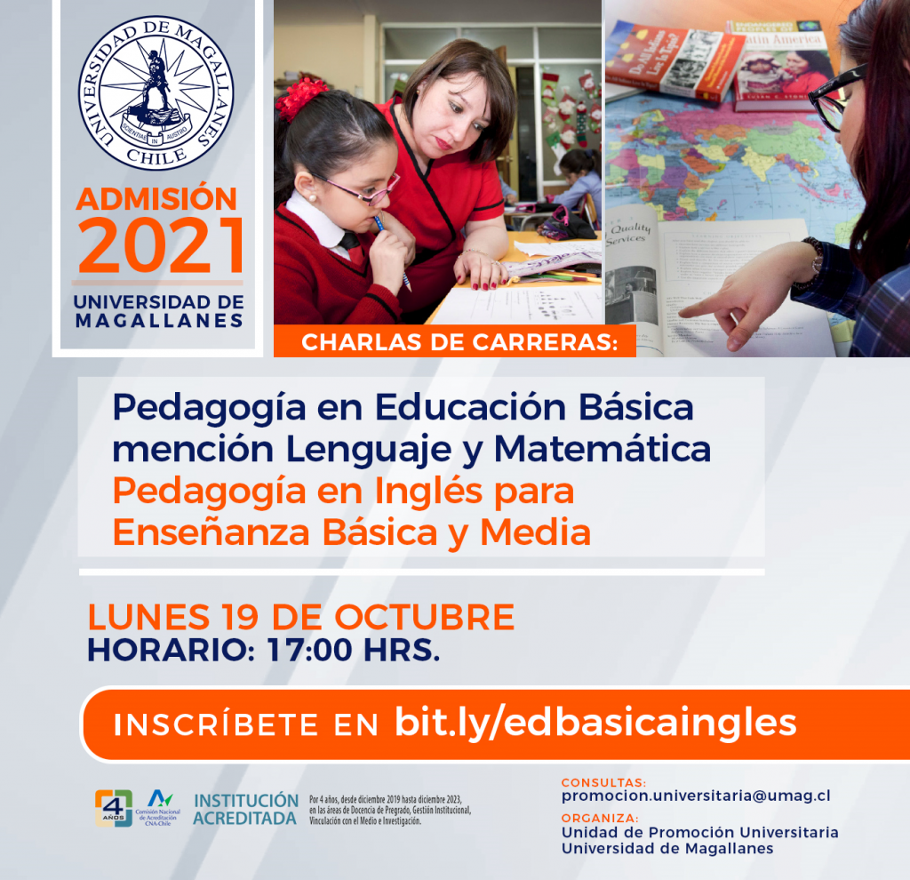 Charla de las carreras de Pedagogía en Educación Básica, Mención ...